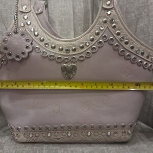 American West Lavendar/ Studded Tote Bag